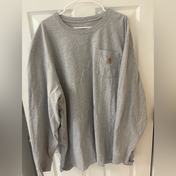 Carhartt Gray Long Sleeve Shirt-3X - Picture 1 of 4